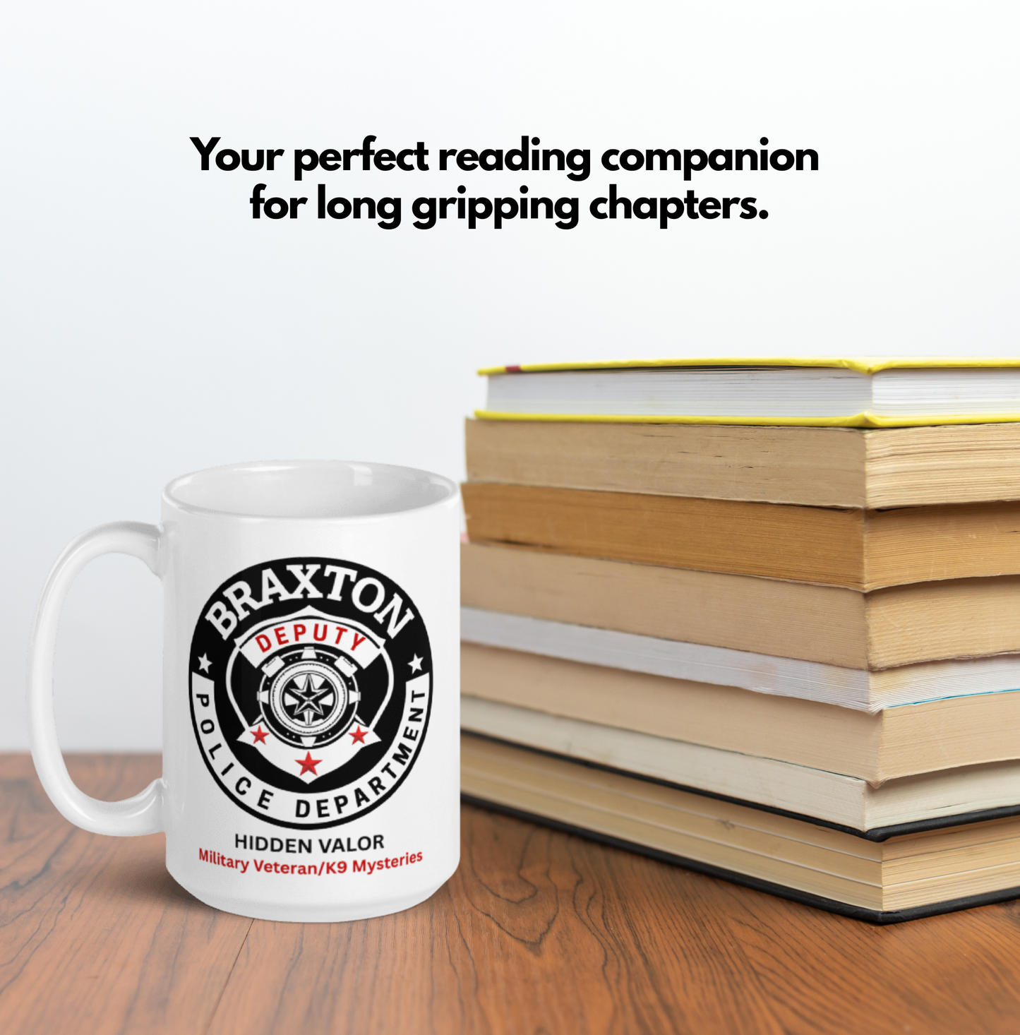 Braxton P.D Ceramic White Mug ( 15 oz.)