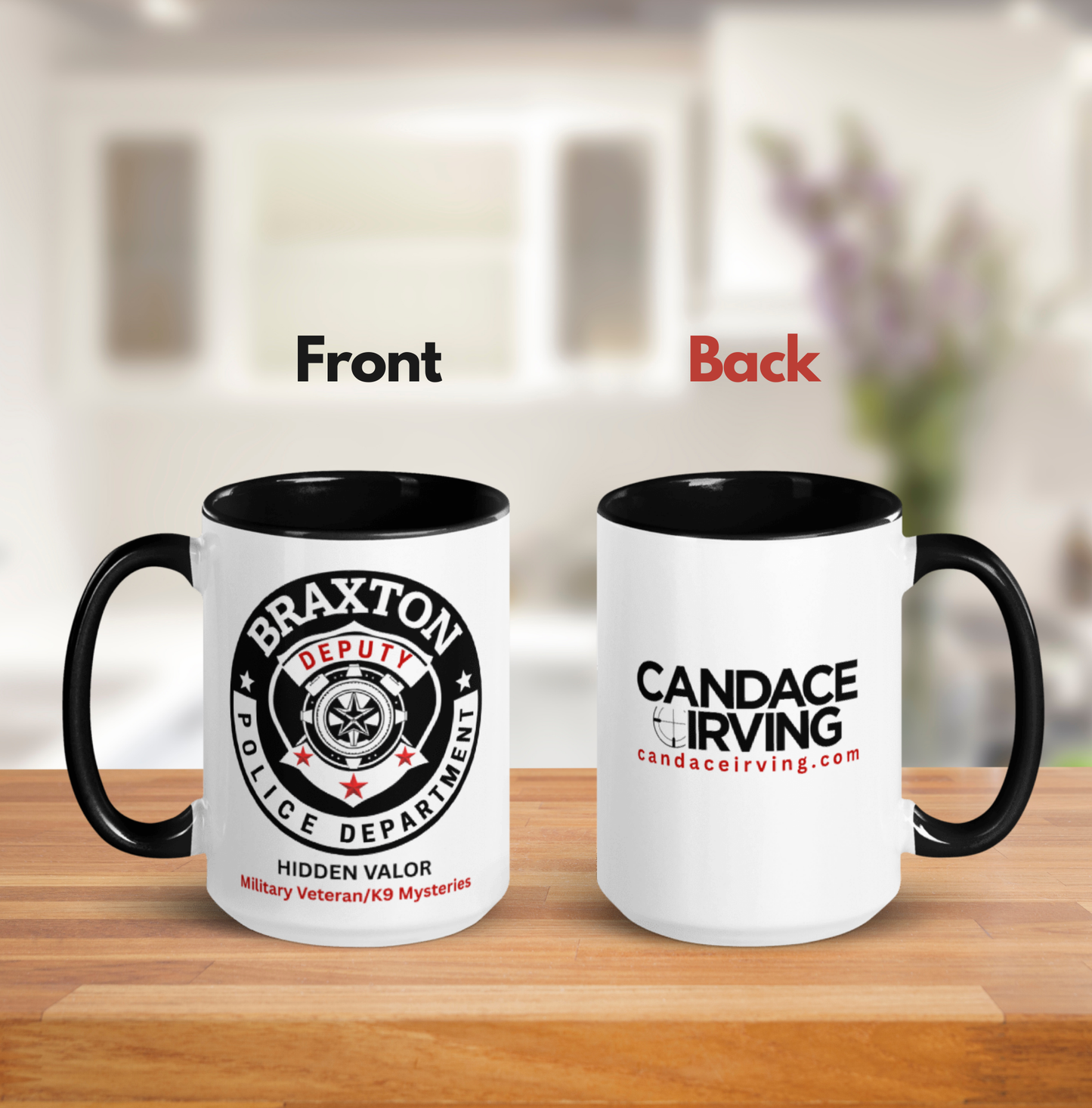 Braxton P.D Ceramic Mug with Color Inside (15 oz.)