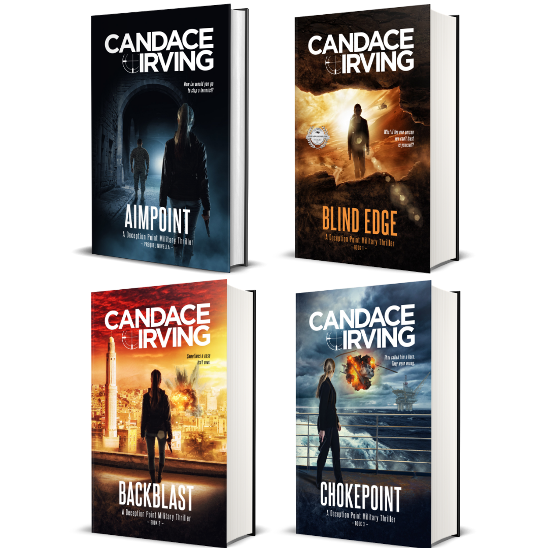 Deception Point Military Thriller Series by Candace Irving HARDCOVER