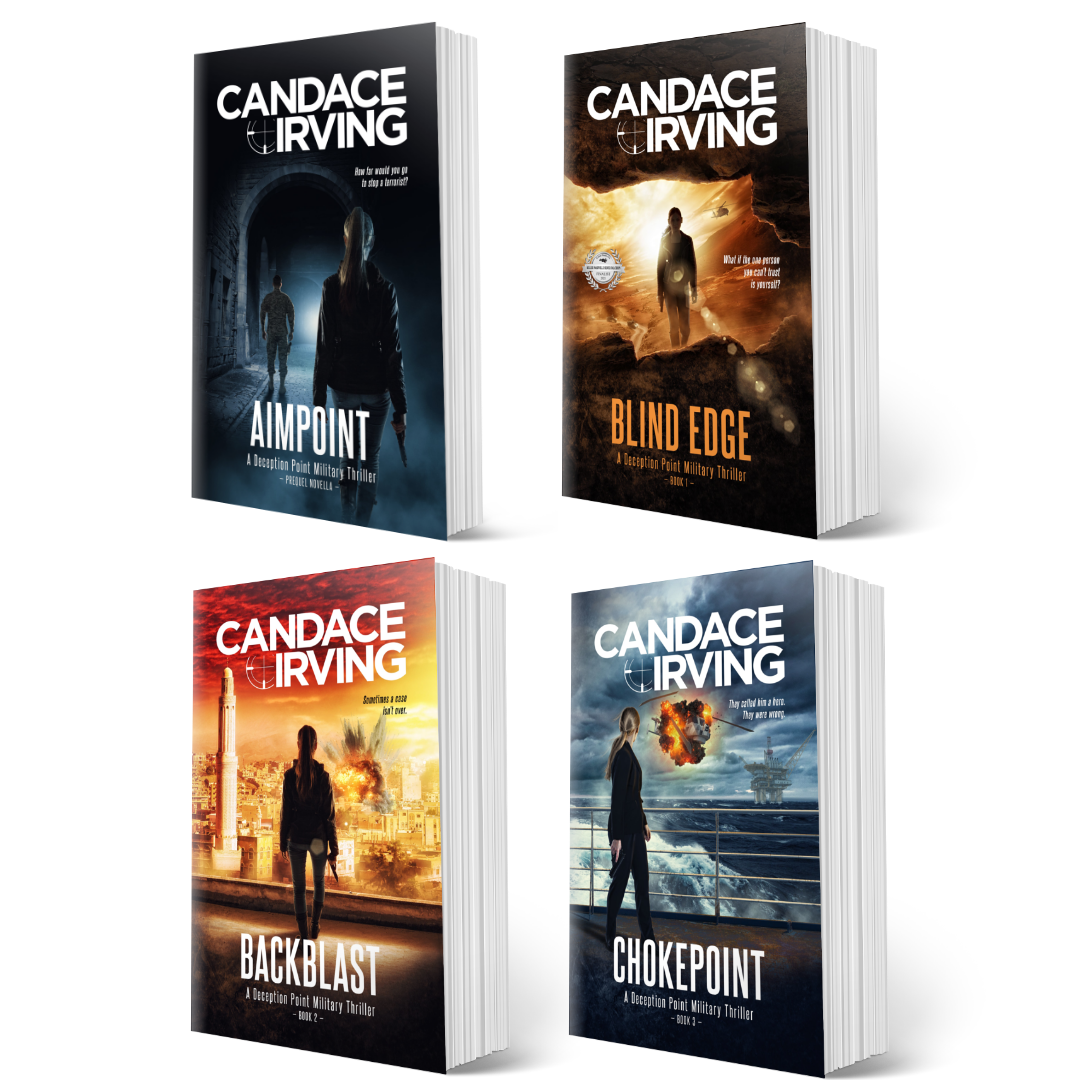 Deception Point Military Thriller series by Candace Irving PAPERBACK